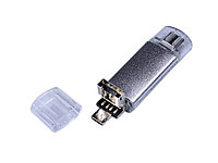USB 3.0/micro USB/Type-C- флешка на 32 Гб, серебристый2