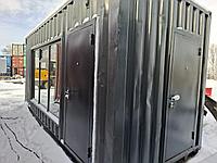 Магазин с витражными окнами из 20 ф контейнера4