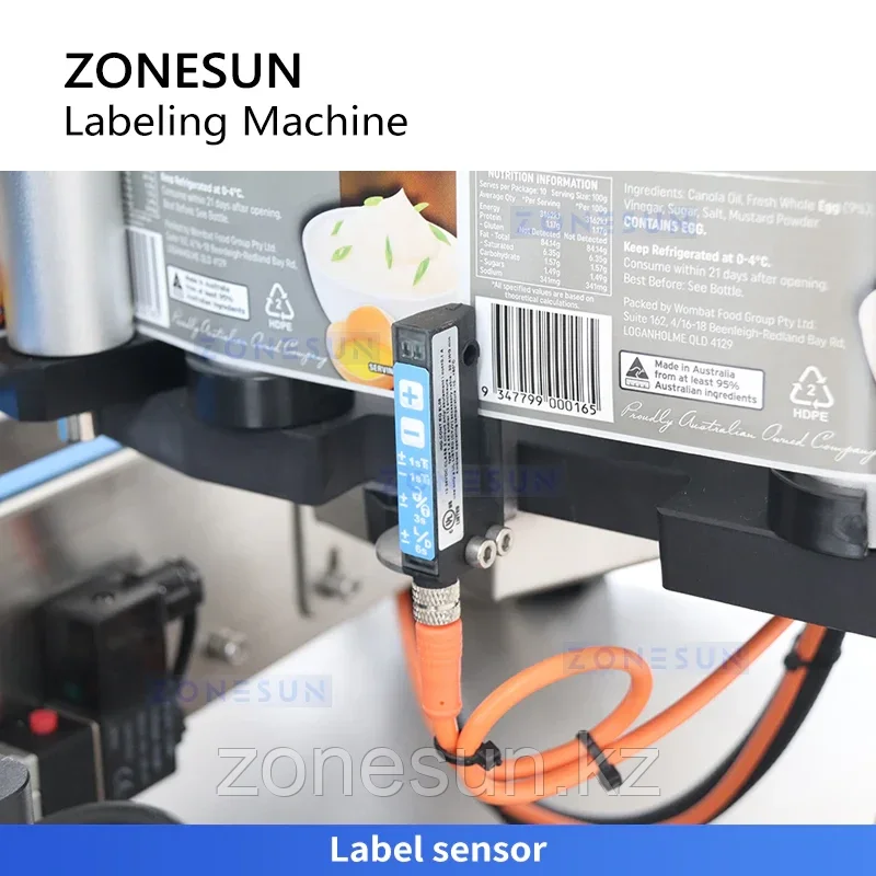 ZONESUN ZS-TB500R Аппликатор этикеток на круглые бутылки Настольная этикетировочная машина