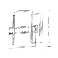 Кронштейн Brateck KL21G-44F для ТВ и мониторов, 32"-55"1
