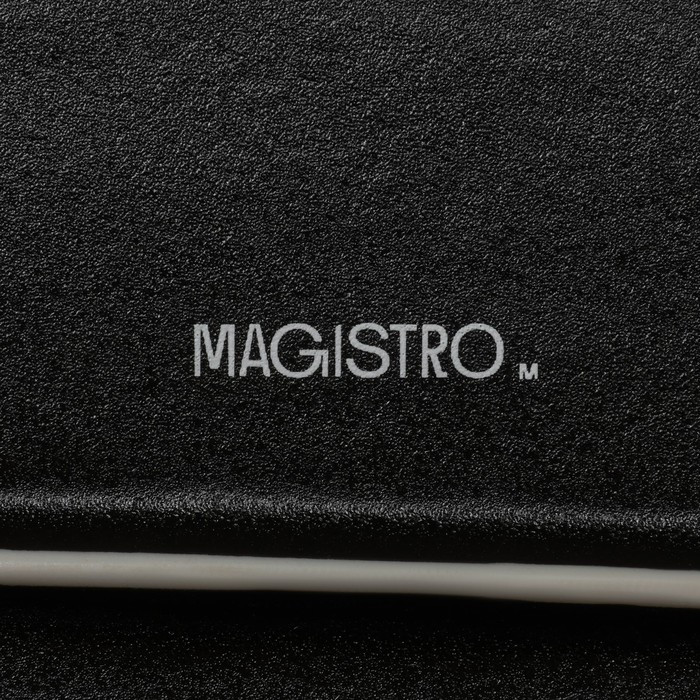 Блюдо для подачи Magistro «Pietra lunare», 33.5×24×1.5 см, фарфор, чёрное
