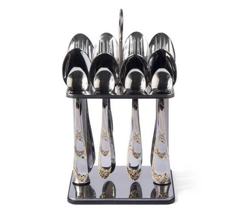 Набор столовых приборов на 8 персон на подставке MGFR Shell Cutlery Set {25 предметов}