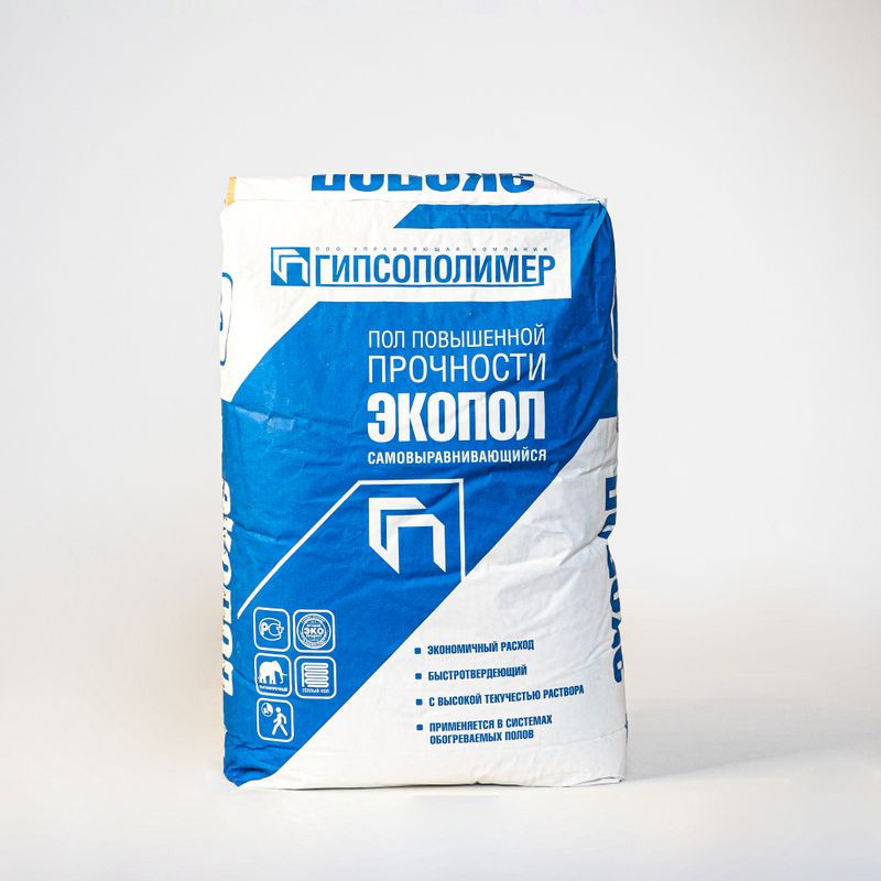 Экопол наливной пол гипсовый 30 кг