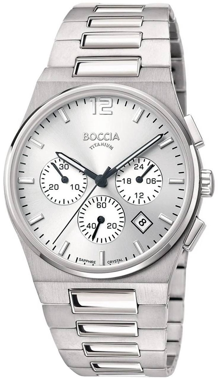 Кварцевые Boccia Titanium 3741-01 титан