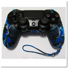 Силиконовый чехол для джойстика PS4 (Камуфляж)с ремешком2