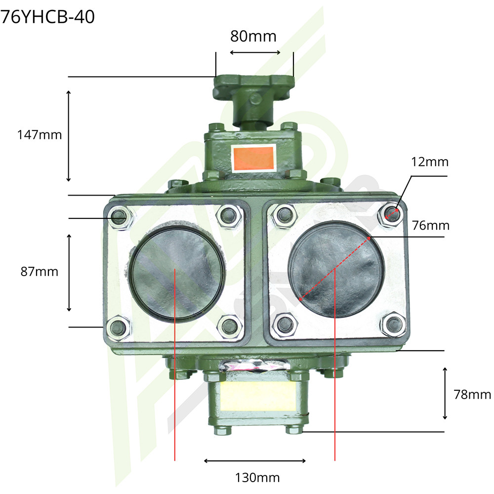 Насос шестеренчатый 76YHCB-40 для бензовоза