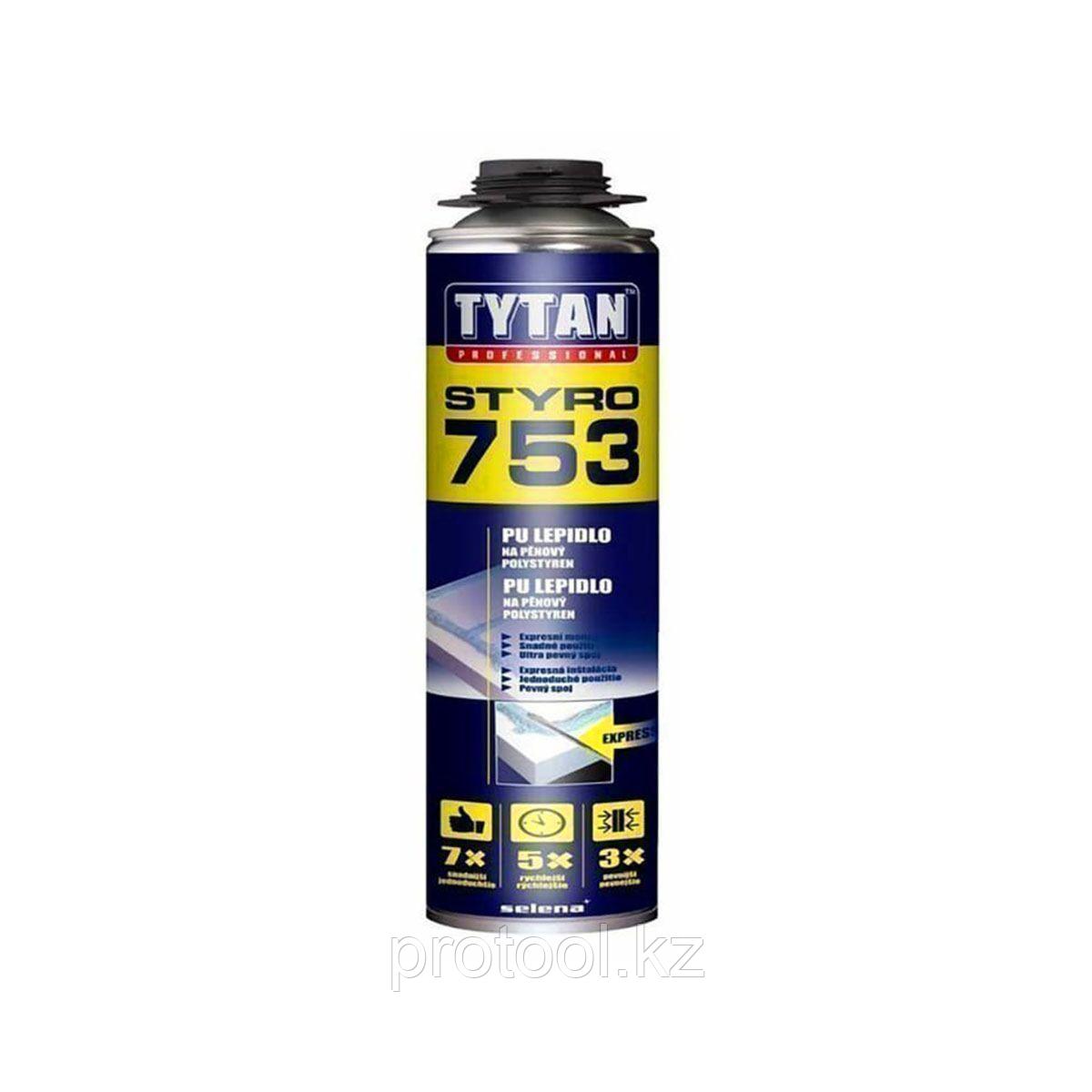 Клей Tytan STYRO 750мл для пенополистирола 753, клей для пенополистирола титан,