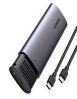 Ugreen Корпус для Жесткого Диска UGREEN USB-C Female to M.2 M-Key 10G Enclosure C TO C Cable 50cm, 10902