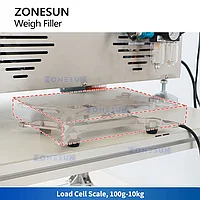 ZONESUN ZS-RPW1Z Настольная роторно-кулачковая машина для взвешивания и фасовки пасты1