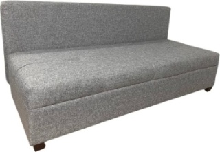 Комфорт тахта s, обивка рогожка, 85х185х68 см, серый