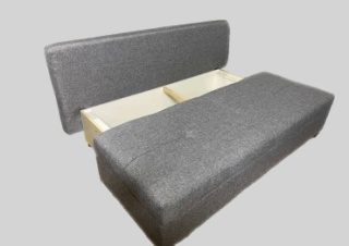 Комфорт тахта s, обивка рогожка, 85х185х68 см, серый2