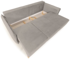 TURAN HOME диван прямой Solo EW 246497606, обивка велюр, 98х226х106 см, серый4