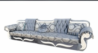 Comfort Qazaqstan диван прямой, обивка ткань, 100х300х70 см, серый