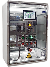 Система управления вентиляцией HVAC-2-5.5кВт IP65 две заслонки два привода 1хЦПУ панель оператора ONI