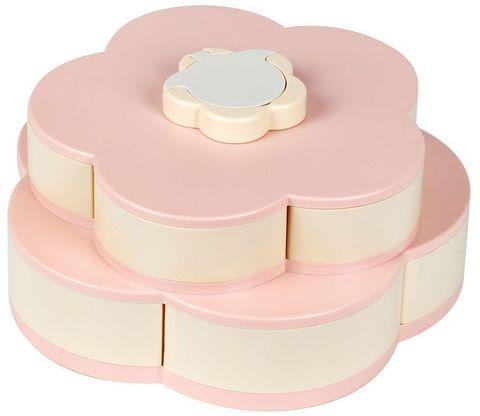 Менажница раздвижная двухъярусная для конфет и орешков Flower Candy Box Double