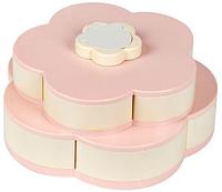 Менажница раздвижная двухъярусная для конфет и орешков Flower Candy Box Double6