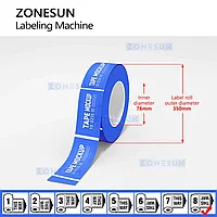 ZONESUN ZS-TB822S Позиционирующая круглая этикетировочная машина5