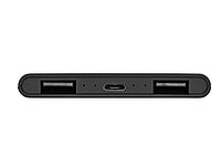Портативное зарядное устройство с синей подсветкой логотипа Faros, soft-touch, 4000 mAh5
