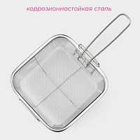 Фритюрница съёмная ручка Доляна, 20×20 см1