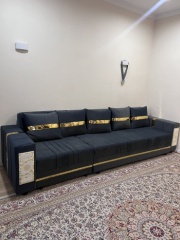 Диван прямой Sapa divan прямой, обивка велюр, 42х300х88 см, синий