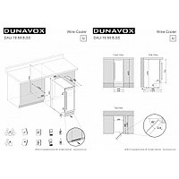 Монотемпературный винный шкаф Dunavox DAU-19.58SS4