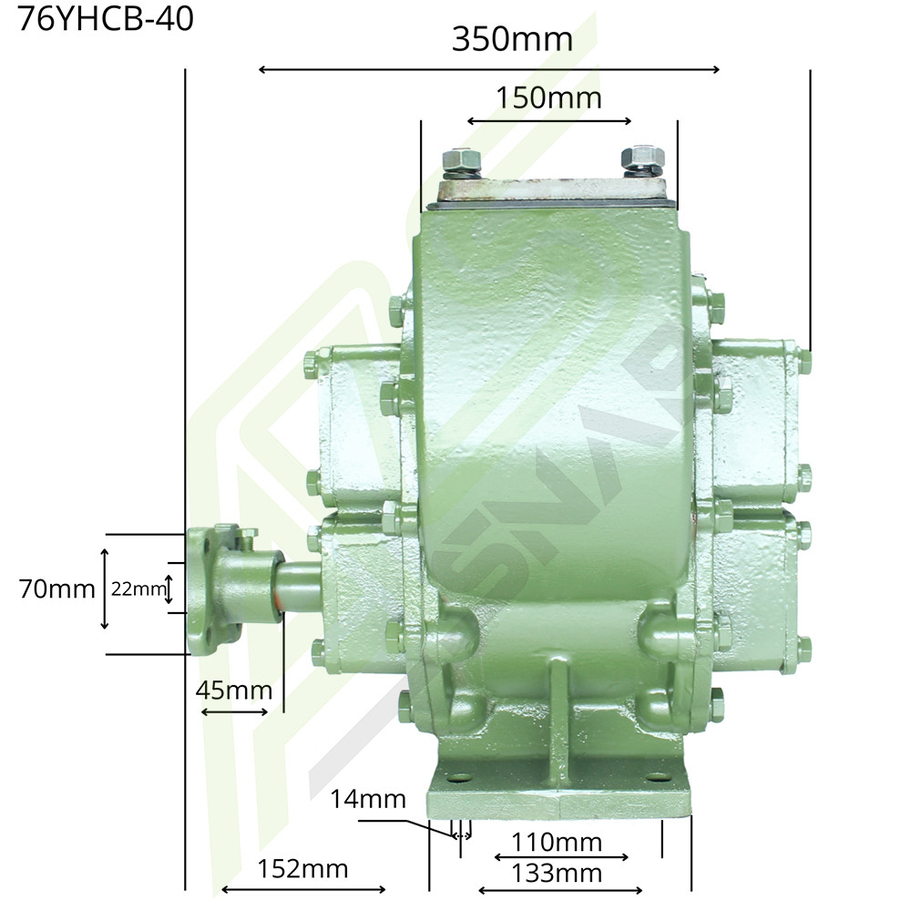 Насос шестеренчатый 76YHCB-40 для бензовоза