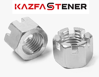 Гайка корончатая DIN 935, М20, 22 мм
