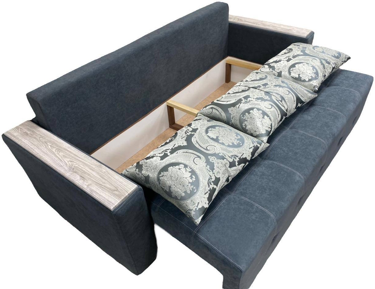 Nurjol 01 Home диван прямой Home, обивка велюр, 60х220х69 см, серый