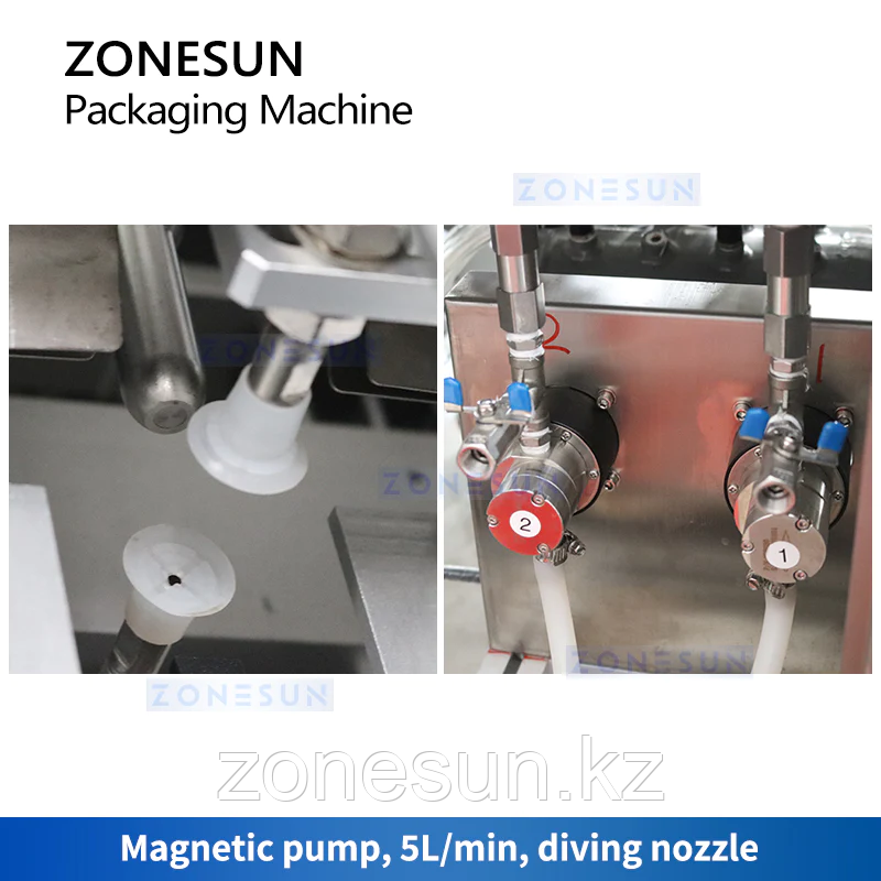 ZONESUN ZS-MS2TGF ПОЛНОСТЬЮ АВТОМАТИЧЕСКАЯ ВЫСОКОСКОРОСТНАЯ МАШИНА ДЛЯ РОЗЛИВА И ЗАПЕЧАТЫВАНИЯ ЖИДКОСТЕЙ С 2