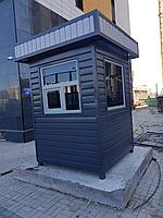 Охранные будки 1,5х1,5 с козырьком2