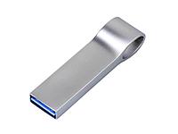 USB 3.0-флешка на 32 Гб с мини чипом и боковым отверстием для цепочки, серебристый1