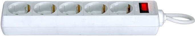 Сетевой фильтр Defender ES, 5 розеток, 3м, White