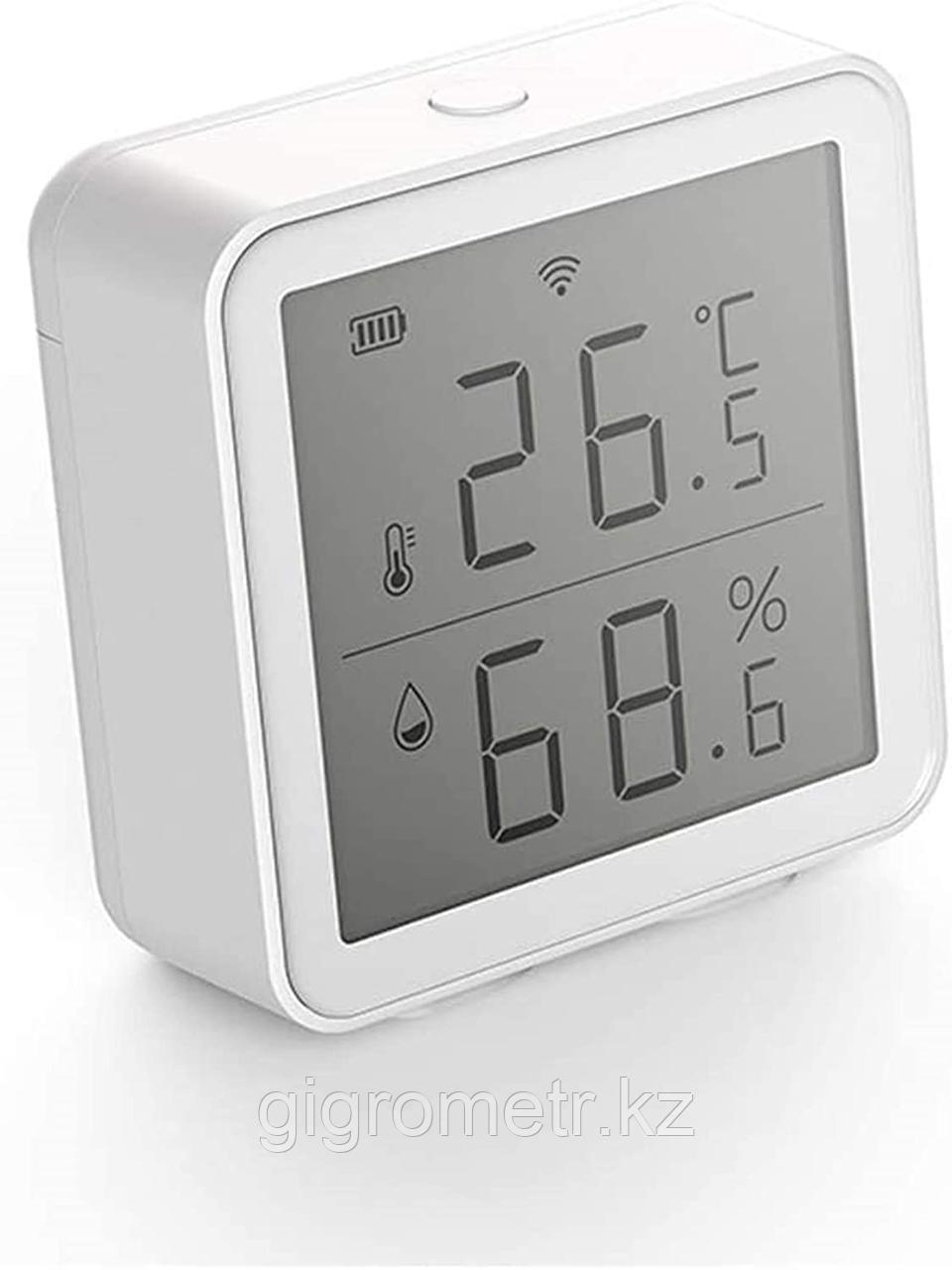Wi-Fi Датчик температуры и влажности Tuya Smart, (онлайн Гигрометр-Термометр)