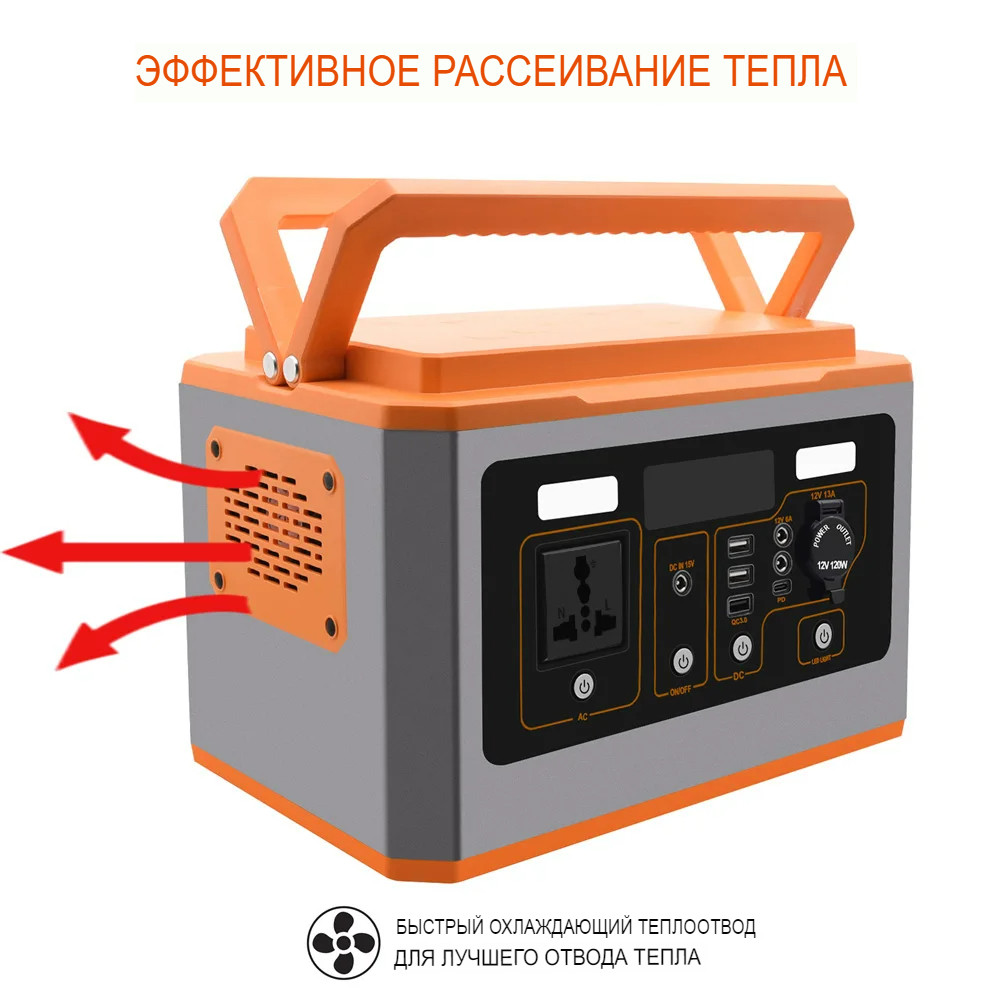 Портативная электростанция 500Вт, 135000мАч, 220В