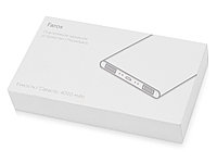 Портативное зарядное устройство с красной подсветкой логотипа Faros, soft-touch, 4000 mAh7