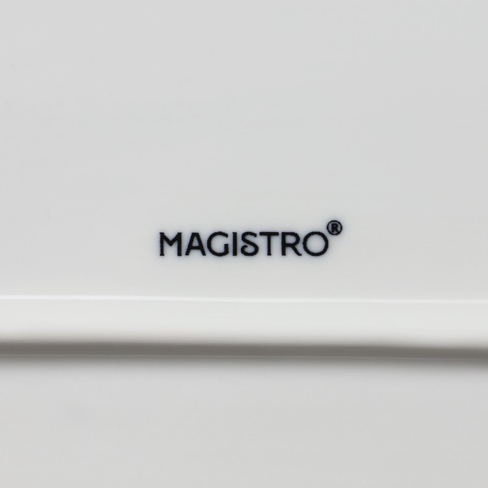 Блюдо Magistro «Сюита», 35.5×23.5 см, овальное, фарфор, белое