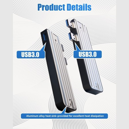 Корпус для установки M.2 SSD накопителя NVME M-Key USB 3.0