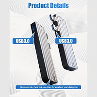 Корпус для установки M.2 SSD накопителя NVME M-Key USB 3.0
