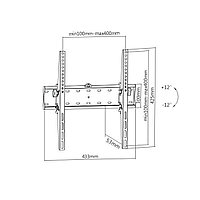 Кронштейн Brateck KL21G-44T для ТВ и мониторов, 32"-55"1