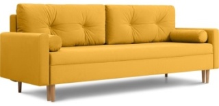 Mebel.kz диван прямой Нумо, обивка велюр, 86х216х140 см, желтый2