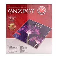 Весы напольные ENERGY EN-419G, электронные, до 180 кг, 1хCR2032, стекло, картинка "цветы"6