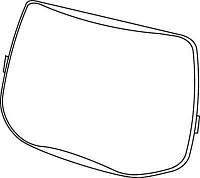 Пластина наружная защитная термостойкая к щитку Speedglas 9100 (527070)1