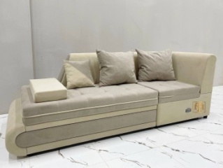 TM Lux диван модульный 581517962, обивка ткань, 80х200х250 см, бежевый, коричневый1