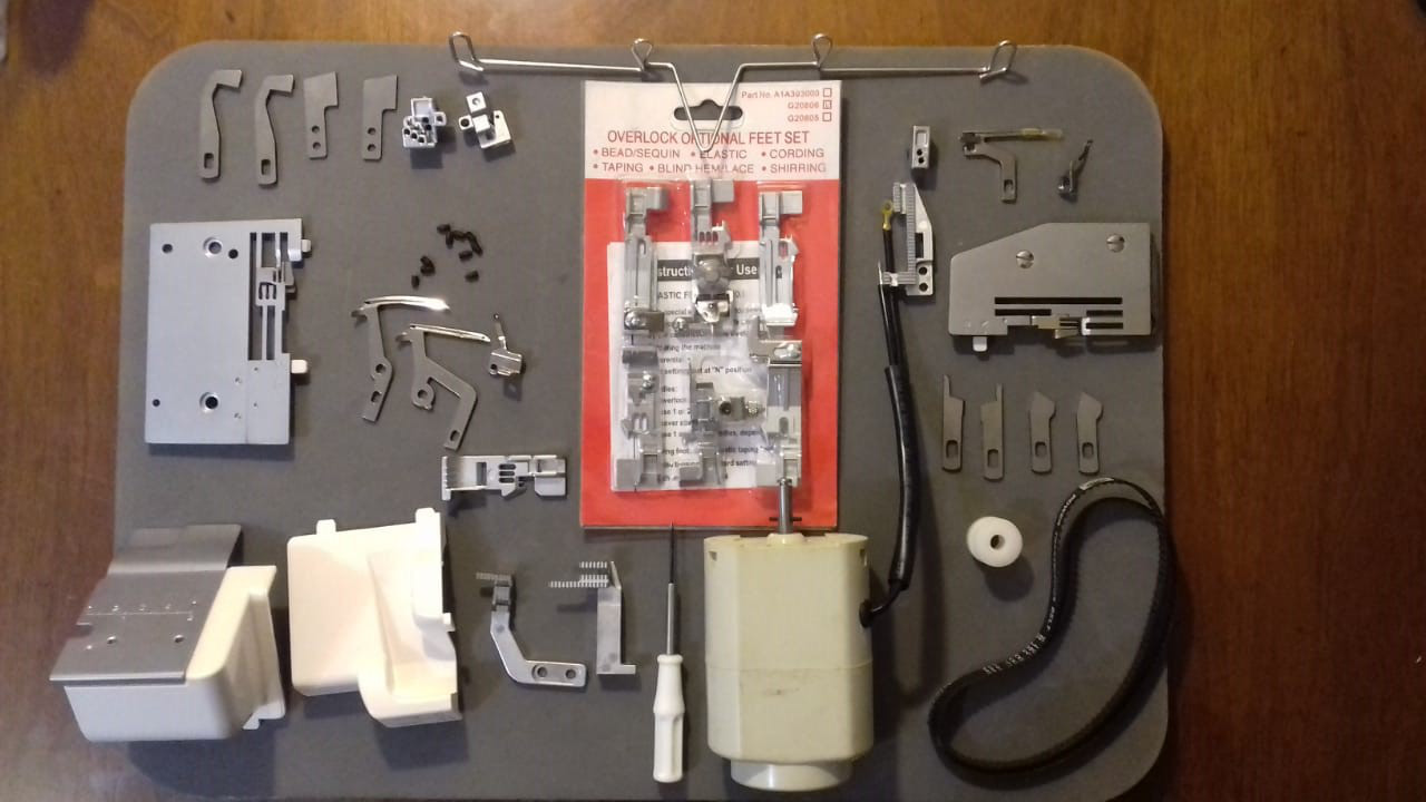 Запчасти и комплектующие для Merrylock 3х 4х 5ти ниточных Elna Janome Merrylock