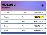 Туры из Алматы в Мальдивы