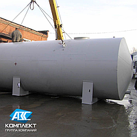 Стальной горизонтальный резервуар, тип РГС - 40 м3, одностенный