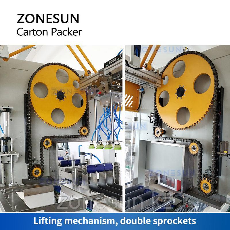 ZONESUN ZS-CPL АВТОМАТИЧЕСКАЯ УПАКОВОЧНАЯ МАШИНА ДЛЯ ЗАПАЙКИ КАРТОННЫХ КОРОБОК