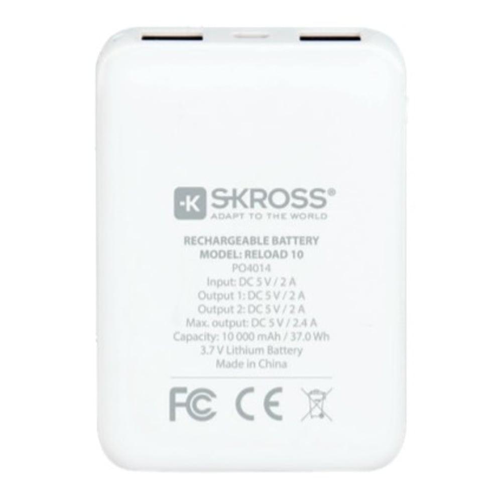 Skross Reload 10 Compact & Sleek Power Bank 10000mAh 2Pcs Bundle