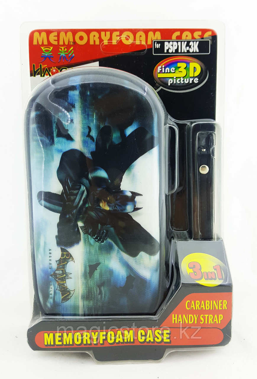 Чехол на молнии с 3D картинкой PSP 1000/2000/3000 3in1 3D picture, Batman
