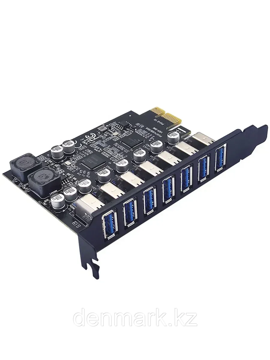 Плата расширения PCI-E на USB 3.2 x7 портов 5 Гбит/с
